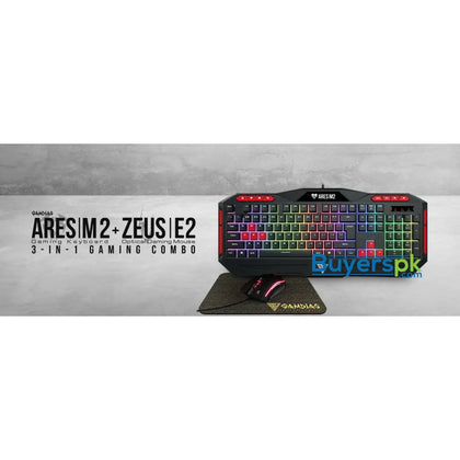 Gamdias Ares M2 Gaming Keyboard Mouse and Mat Combo - Price in Pakistan