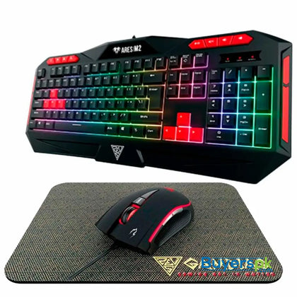 Gamdias Ares M2 Gaming Keyboard Mouse and Mat Combo - Price in Pakistan