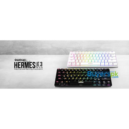 Gamdias Hermes E3 Rgb Mechanical Gaming Keyboard Black - Price in Pakistan