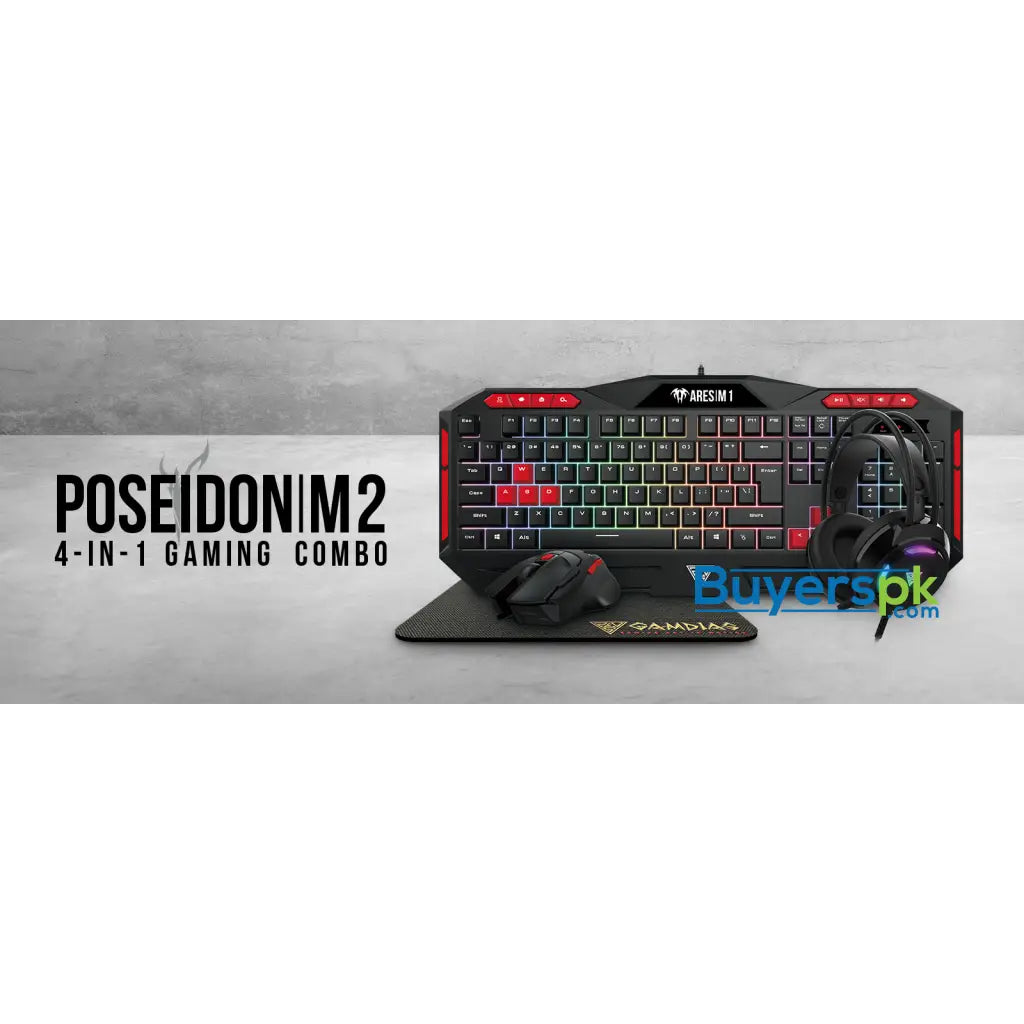 Gamdias Poseidon M2 4-in-1 Gaming Combo - Keyboard Price in Pakistan