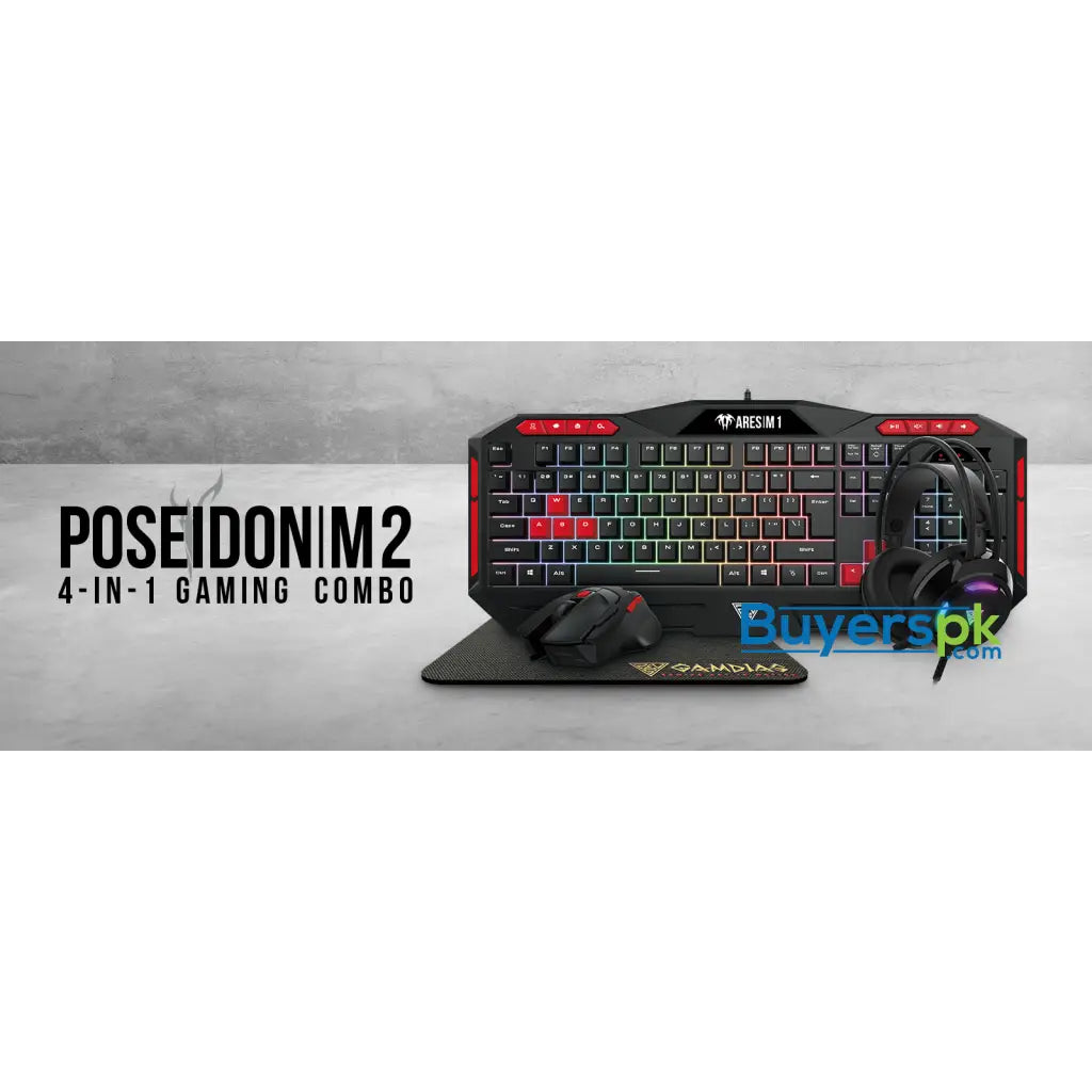 Gamdias Poseidon M2 4-in-1 Gaming Combo