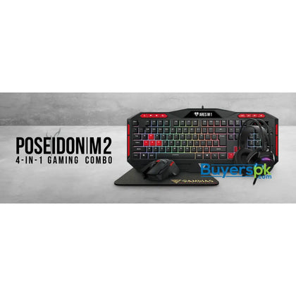 Gamdias Poseidon M2 4-in-1 Gaming Combo - Keyboard Price in Pakistan