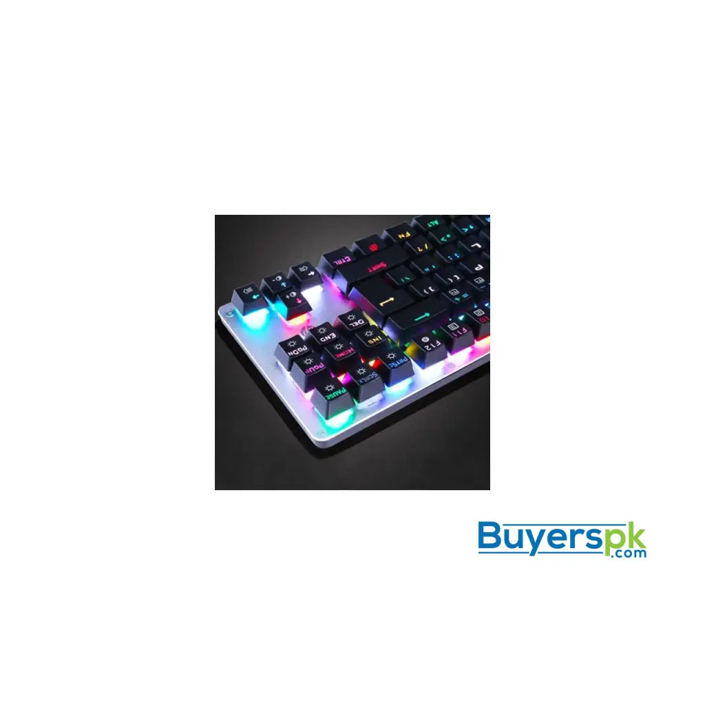 Hp Gk100s 104keys Nkro Rgb Led Backlight Blue Switch Mechanical Gaming Keyboard