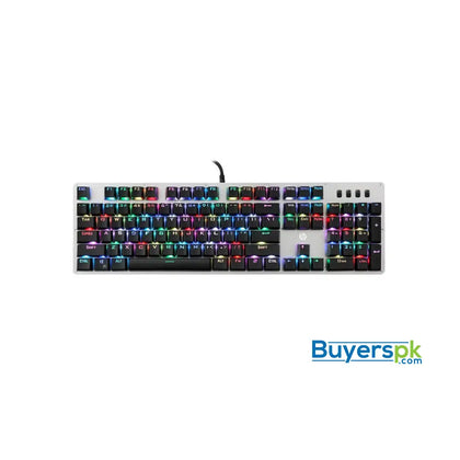 HP GK100S 104keys NKRO RGB LED Backlight Blue Switch Mechanical Gaming Keyboard - Keyboard