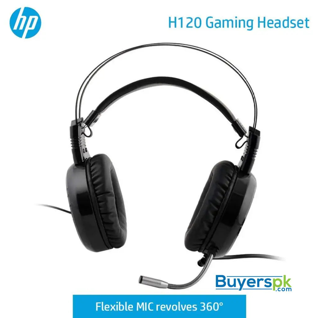 Hp H120 Usb 2 Pin Gaming Headset with Mic Control (black)