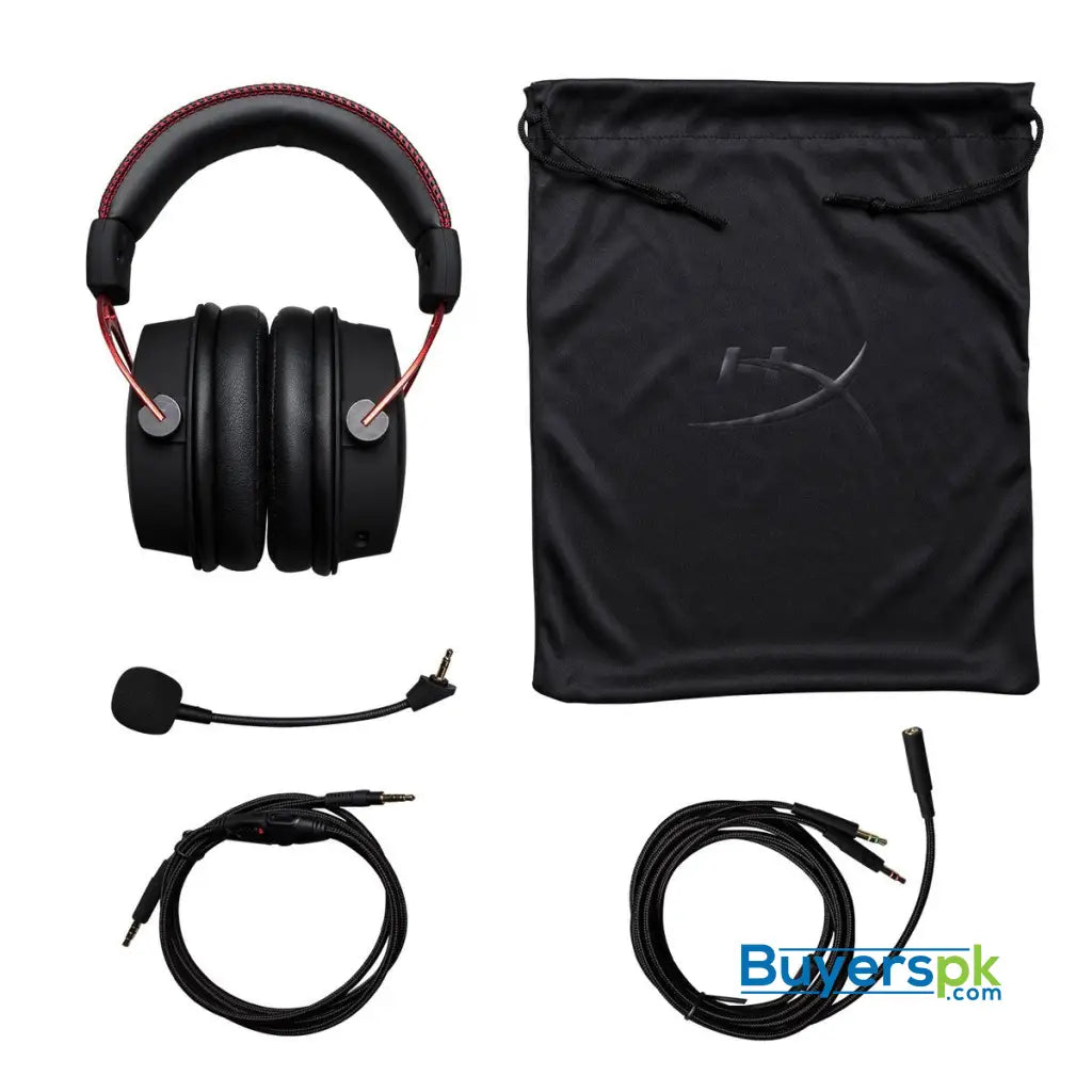 HyperX Cloud Alpha Gaming Headset - Dual Chamber Drivers - Award Winning Comfort - Durable Aluminum Frame - Detachable Microphone - Works