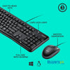 Logitech Desktop Mk120 Wired Keyboard and Usb Mouse Combo
