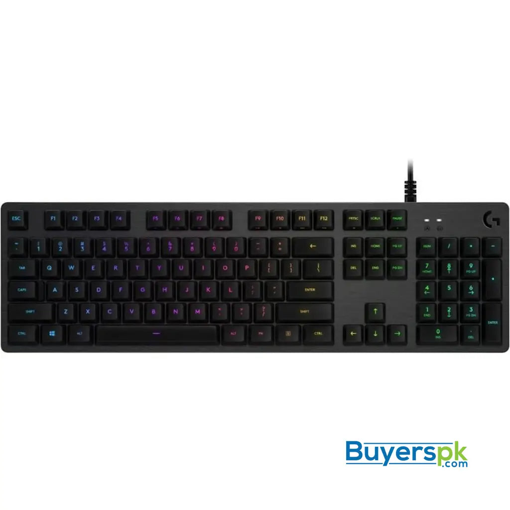 Logitech G512 Lightsync Rgb Mechanical Gaming Keyboard Carbon English Layout Gx Brown Tactile