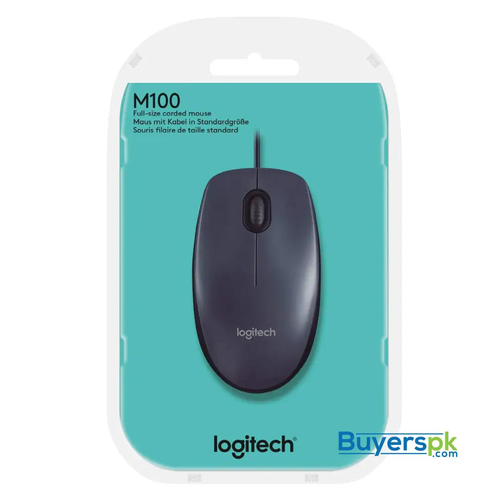 Logitech M100r Wired Usb Mouse (black) - Price in Pakistan