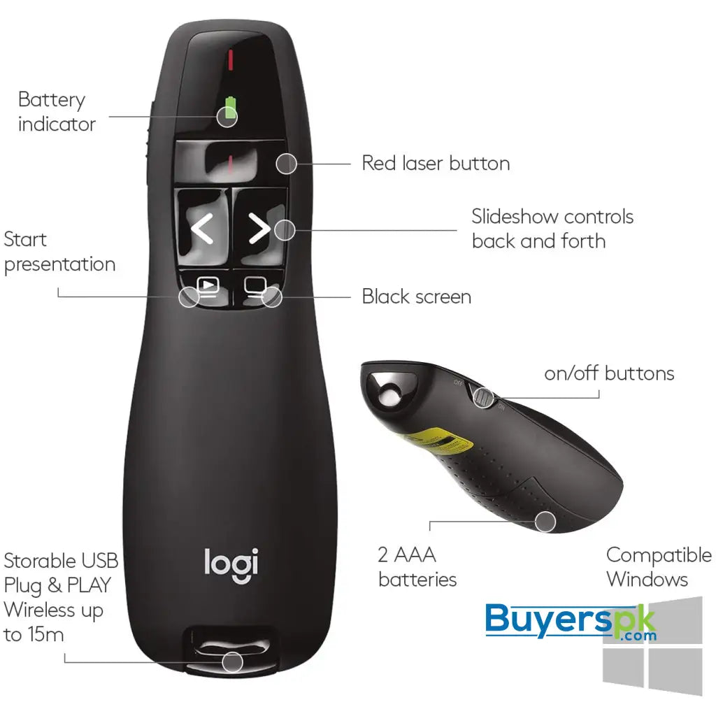 Logitech R400 Wireless Presentation Remote - Presenter Price in Pakistan