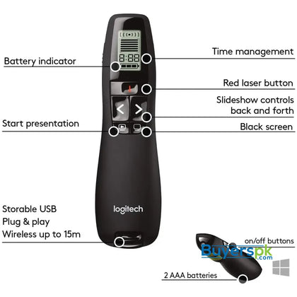 Logitech R800 Wireless Professional Presenter - Price in Pakistan