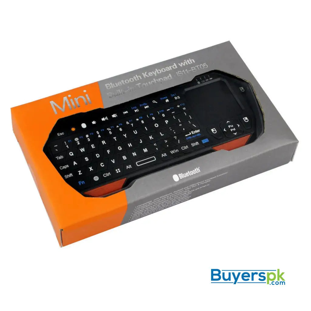 Mini Bluetooth Backlight Keyboard with Built-in Touchpad Is11bt05