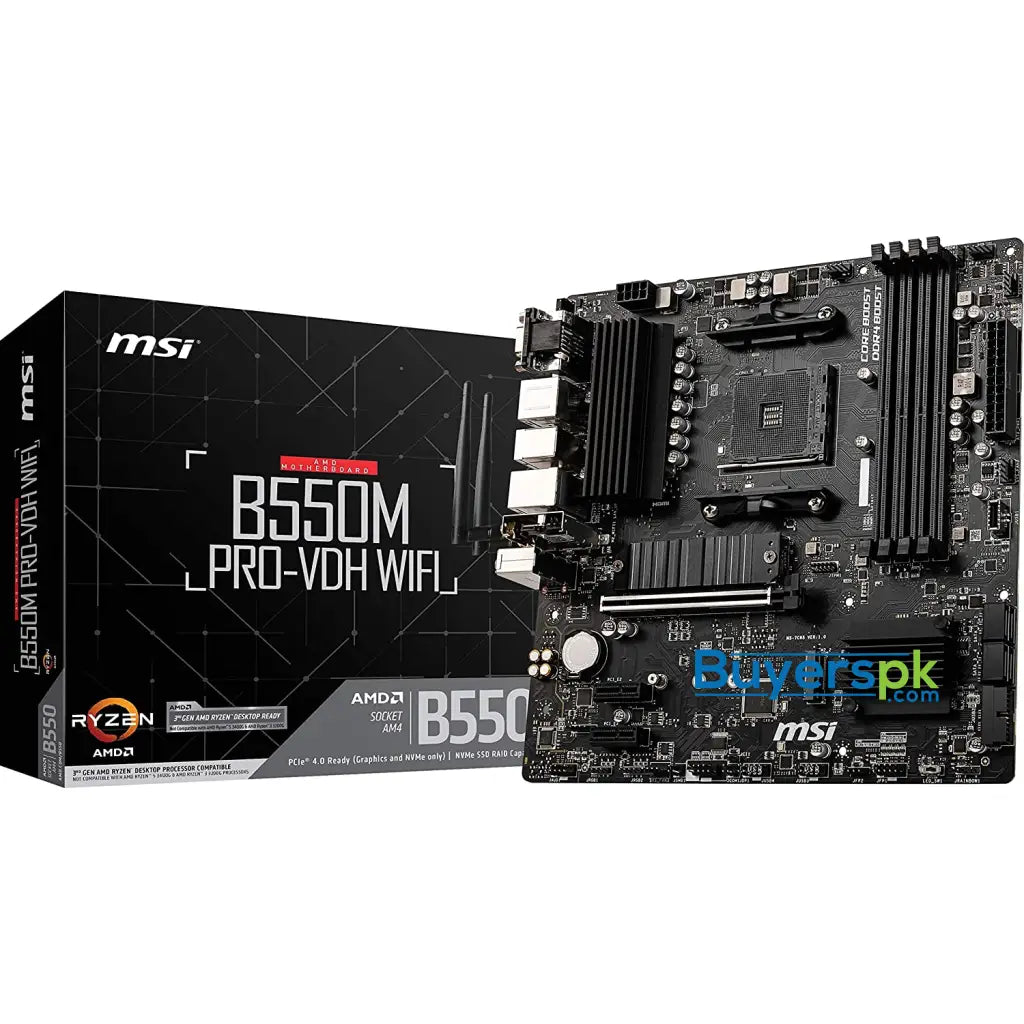 Msi B550m Pro-vdh Wifi Micro Atx Am4 Motherboard - Price in Pakistan