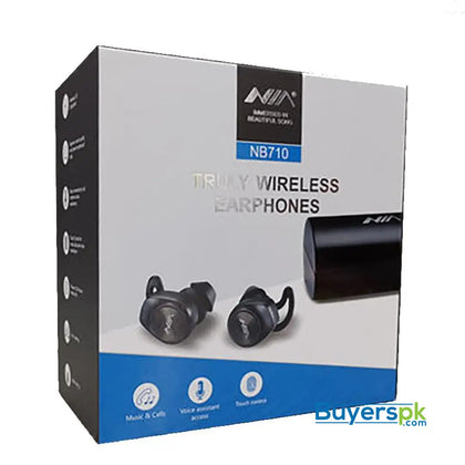 Nia Nb710 Tws Blutooth Earbuds with Touch Sensor High Quality - Headset Price in Pakistan