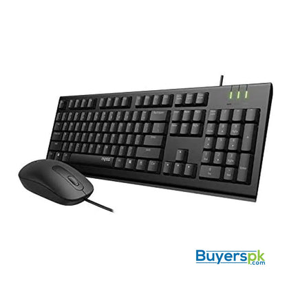 Rapoo Wired Optical Keyboard Mouse Combo X120pro - Price in Pakistan