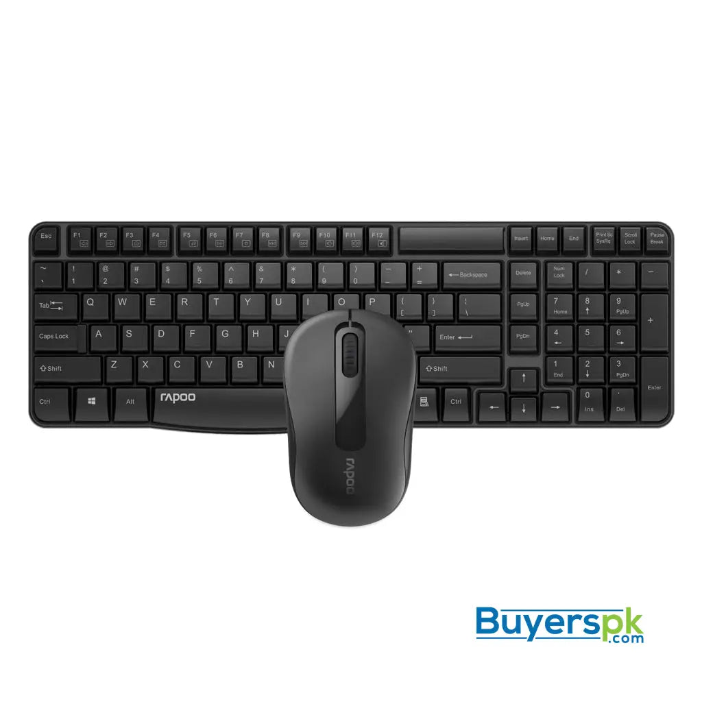 Rapoo Wireless Keyboard and Mouse X1800s Black - Price in Pakistan