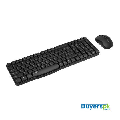Rapoo Wireless Keyboard and Mouse X1800s Black - Price in Pakistan