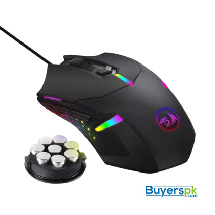 Redragon Centrophorus M601 Rgb Gaming Mouse Backlit Wired Ergonomic 7 Button Programmable with - Price in Pakistan