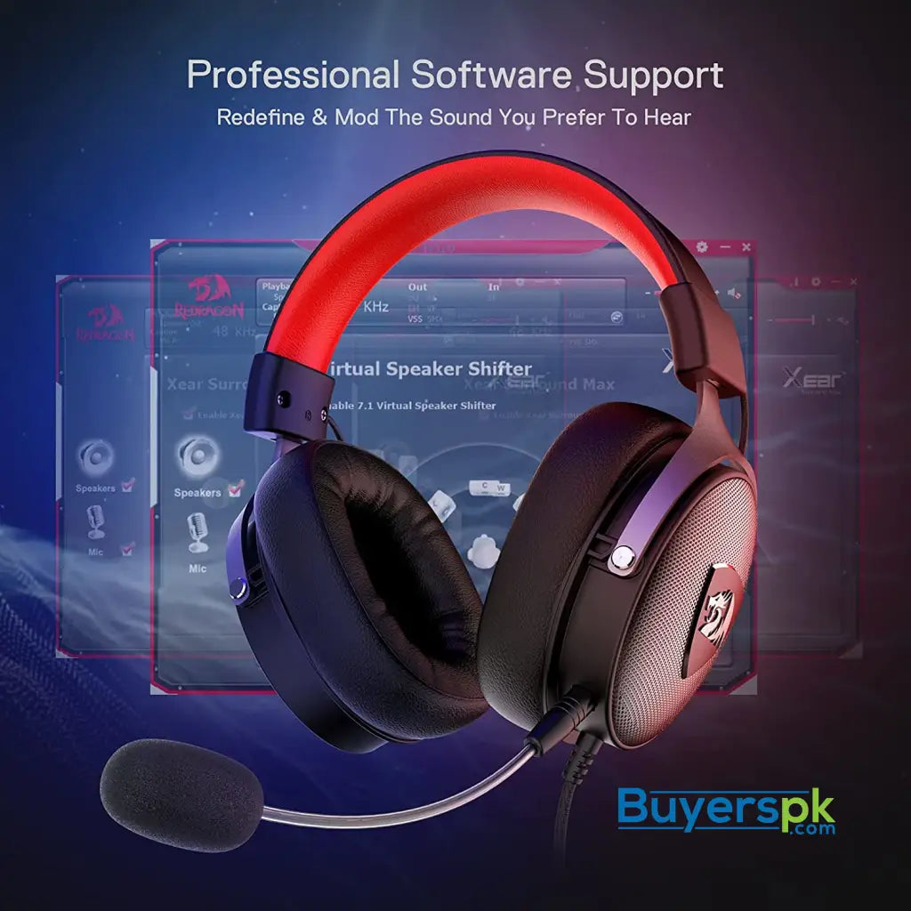 Redragon H520 Icon Wired Gaming Headset 7.1 Surround Sound - Memory Foam Earpads - 50mm Drivers - Price in Pakistan