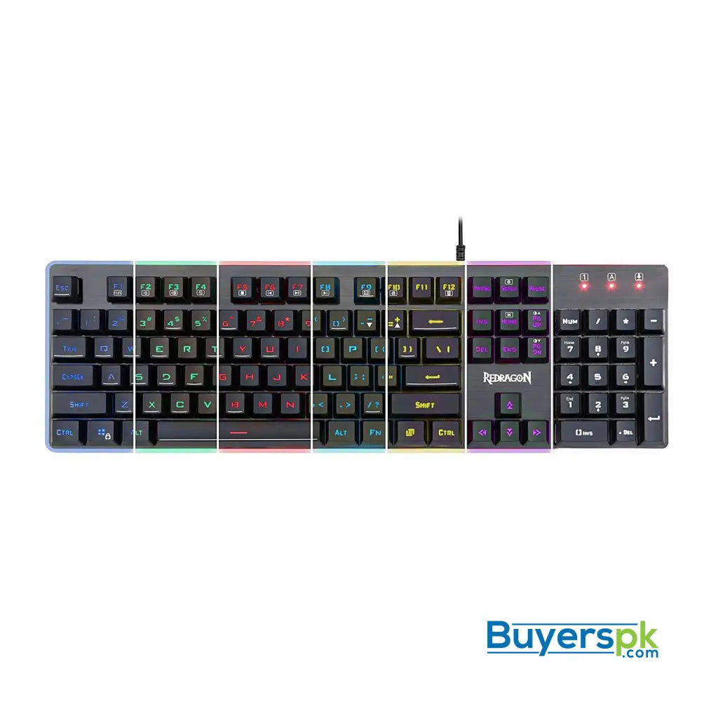Redragon K509 DYAUS 7 Colors Backlit Gaming Keyboard - Keyboard