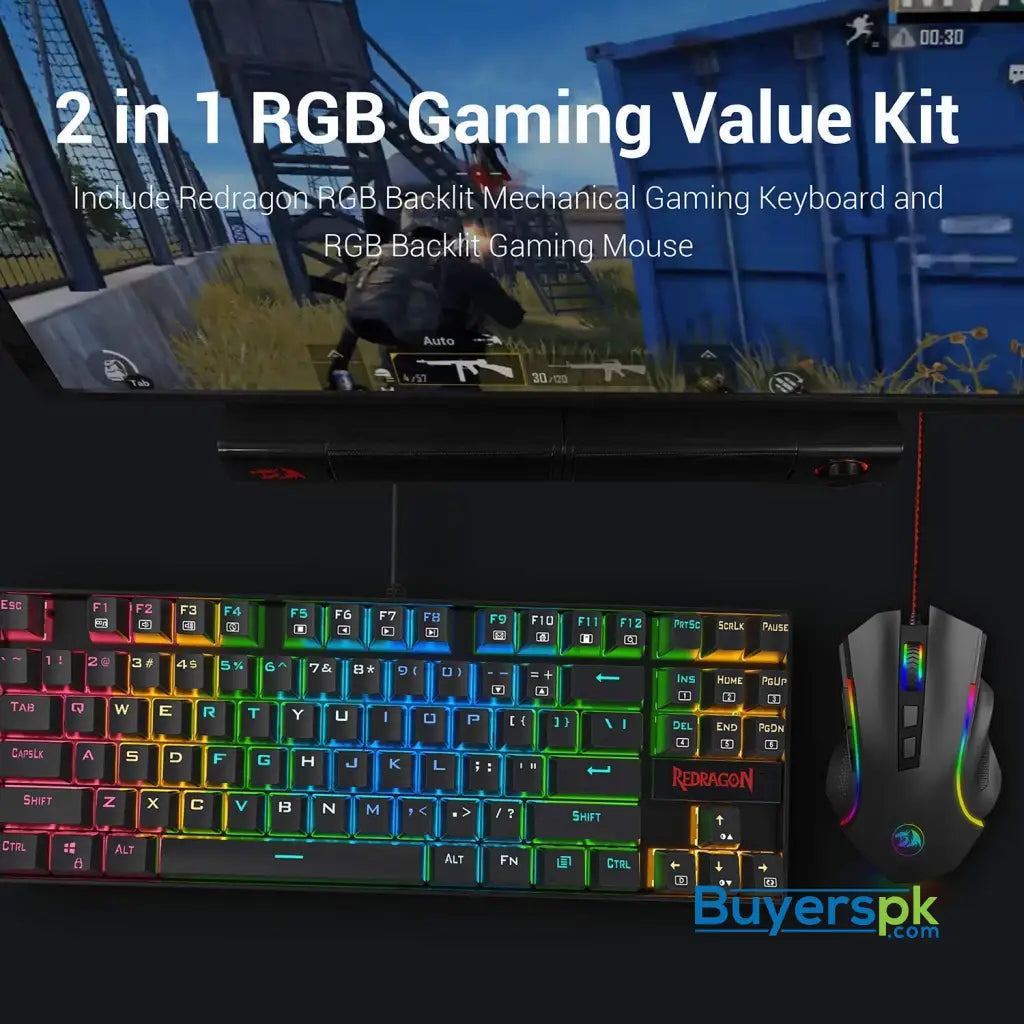Redragon K552-rgb-ba Mechanical Gaming Keyboard and Mouse Combo