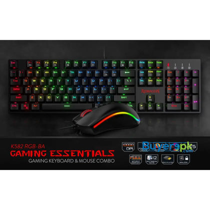 Redragon K582-ba Wired Mechanical Gaming Keyboard & M711 Cobra Mouse Combo - Price in Pakistan