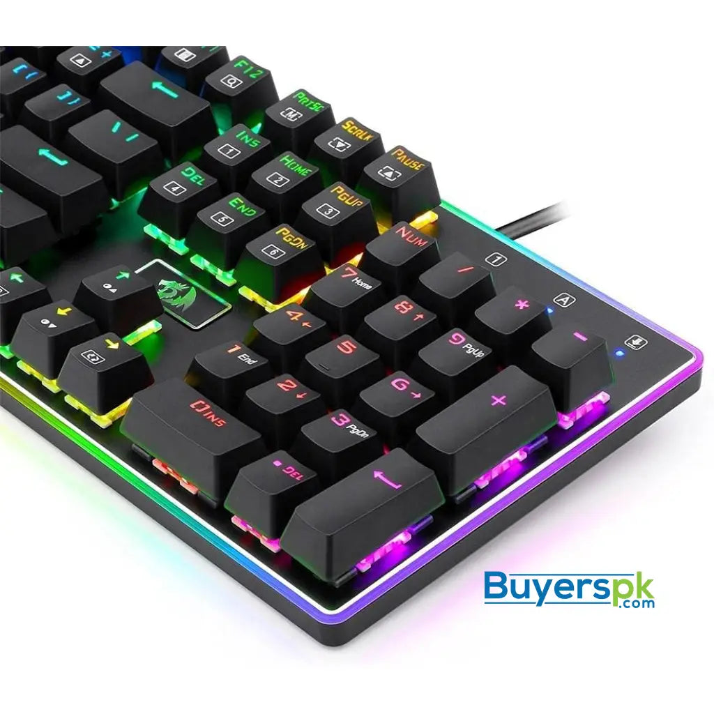 Redragon K595 Rgb Ratri Gaming Mechanical Keyboard - Black Switches - Silent Switch Buttons - Cool - gaming keyboard Price in Pakistan