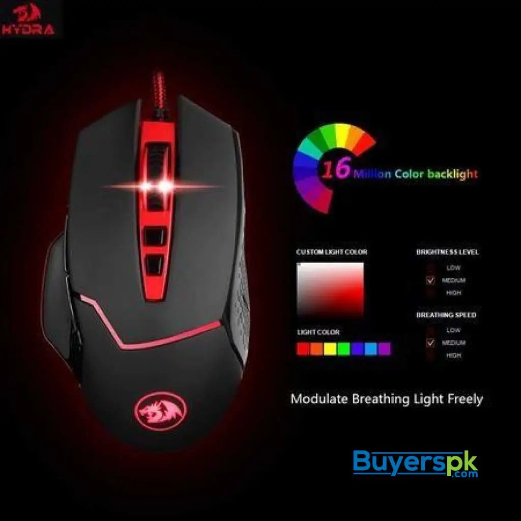 Redragon M907 Inspirit Wired Gaming Mouse - Mouse