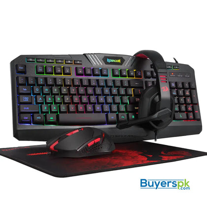 Redragon S101 Ba-2 Wired Gaming 4 in 1 Combo - Keyboard + Mouse Price Pakistan