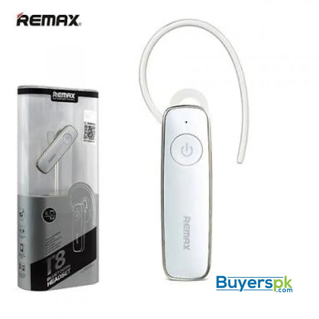 Remax Bluetooth Handsfree T8 White Colour