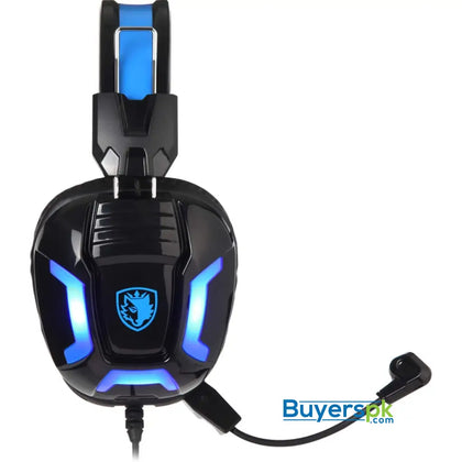 Sades Element Sa 702 Blue Gaming Headset 40mm Stereo Speakers for Excellent Sound Cool Lights on the - Price in Pakistan