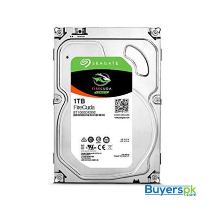 Seagate 1TB FireCuda Gaming SSHD (Solid State Hybrid Drive) - 7200 RPM SATA 6Gb/s 64MB Cache 3.5-Inch Hard Drive (ST1000DX002) 5 Yrs
