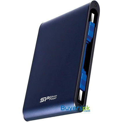 Silicon Power 1TB Rugged Portable External Hard Drive Armor A80 Waterproof USB 3.0 for PC Mac Xbox and PS4 Blue - Hard Drive
