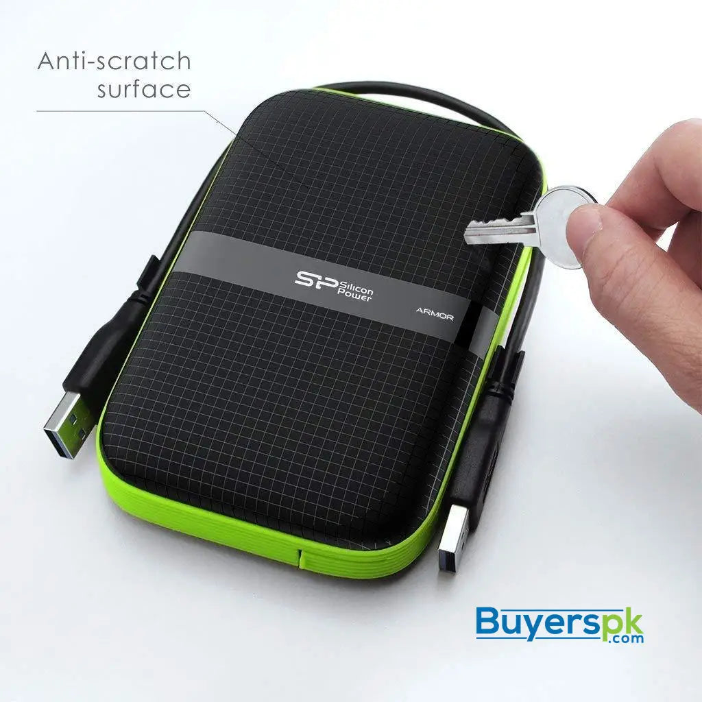 Silicon Power 4TB USB-C USB 3.0 Rugged Portable External Hard Drive Armor A60 - Hard Drive