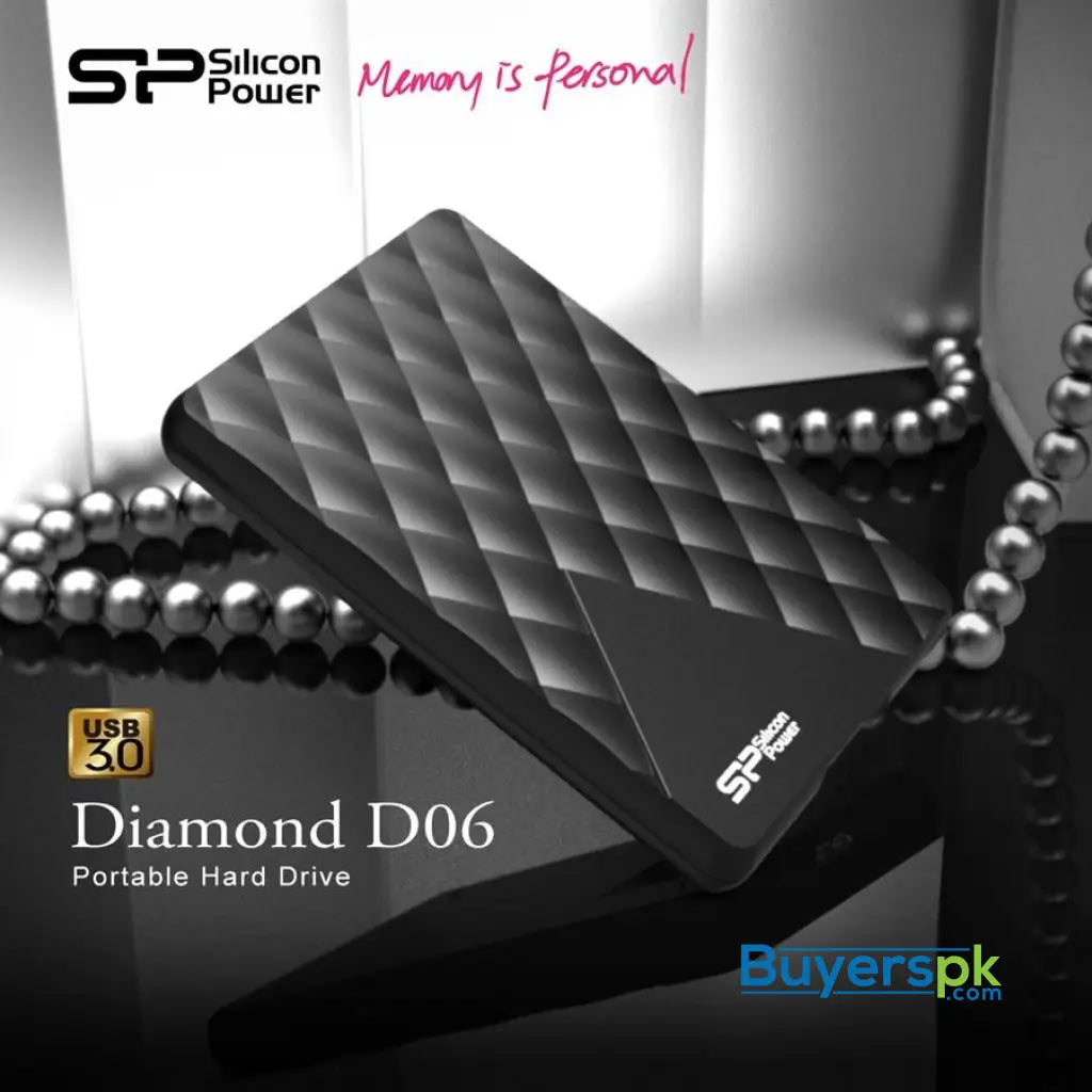Silicon Power Diamond D06 2TB Portable Hard Drive & Blaze B20 32GB USB Drive - Hard Drive