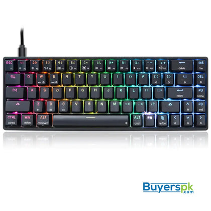 Sk68s Black (abs Keycaps) Switches: Red - gaming keyboard Price in Pakistan