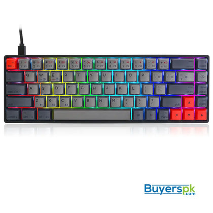 Sk68s Deep Gray (pbt Keycaps) Switches: Red - gaming keyboard Price in Pakistan