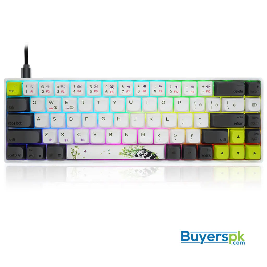 Sk68s Panda (gk1 Keycaps) Switches: Red - gaming keyboard Price in Pakistan