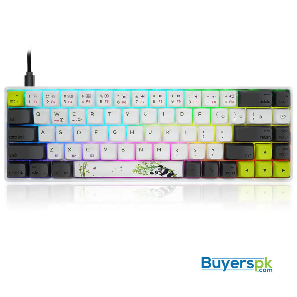 Sk68s Panda (gk1 Keycaps) Switches: Yellow