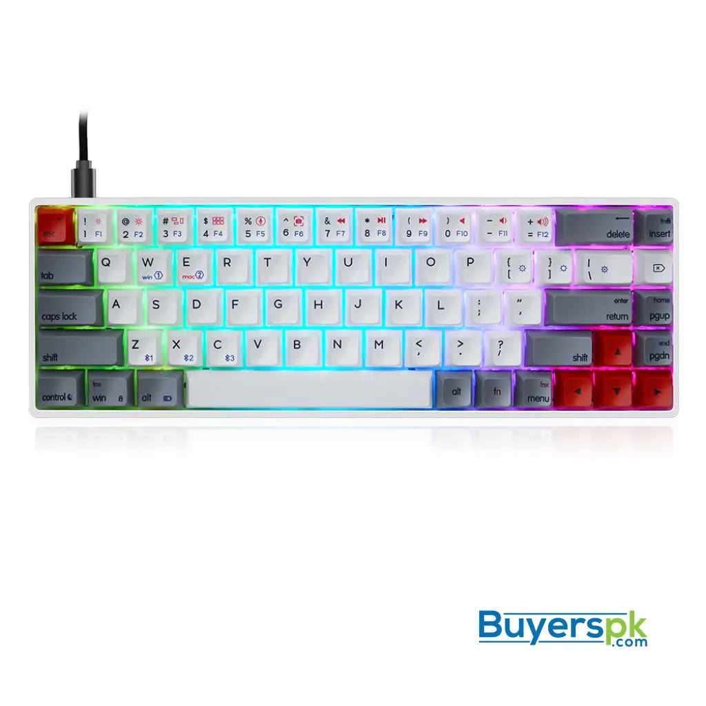 Sk68s Retro (pbt Keycaps) Switches: Red - gaming keyboard Price in Pakistan