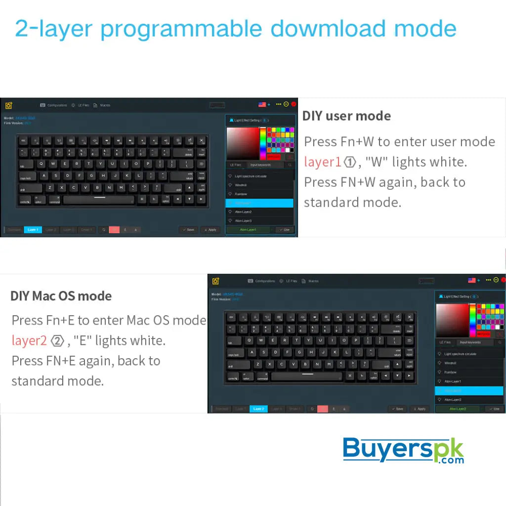 Sk84s Panda (gk1 Keycaps) Switches: Red - gaming keyboard Price in Pakistan