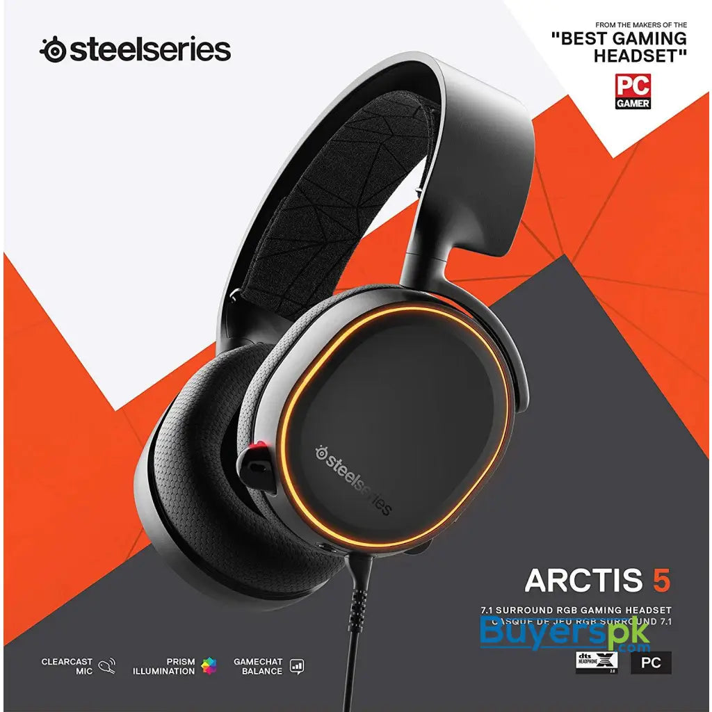 Steelseries Arctis 5 Gaming Headset Pubg Edition