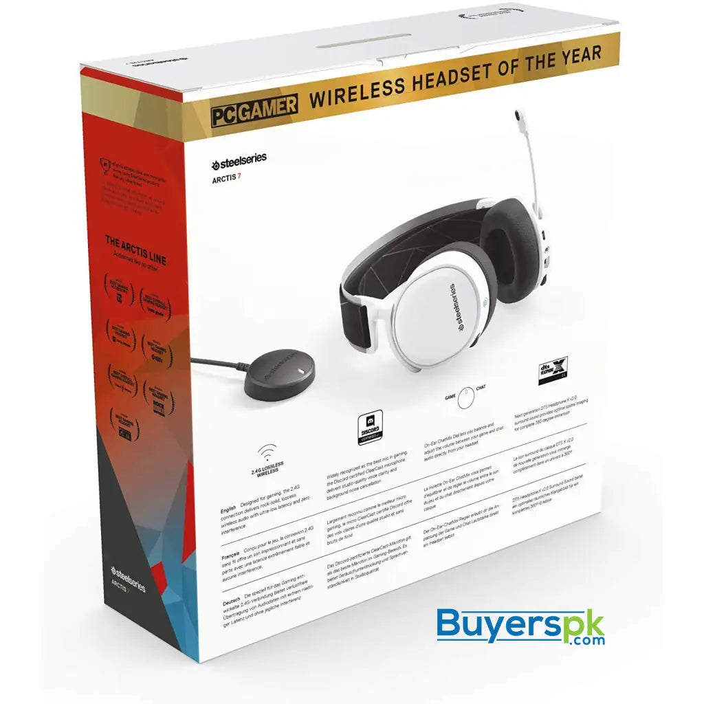 Steelseries Arctis 7 - Lossless Wireless Gaming Headset White (2019 Edition) - Price in Pakistan