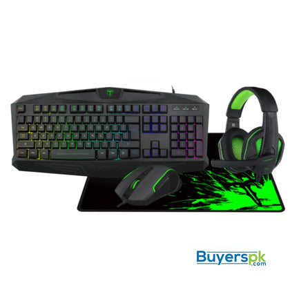 T-dagger T-tgs003 Mouse/ Keyboard/mousepad/headset 4 in 1 Gaming Combo Set - Keyboard + Mouse Price Pakistan