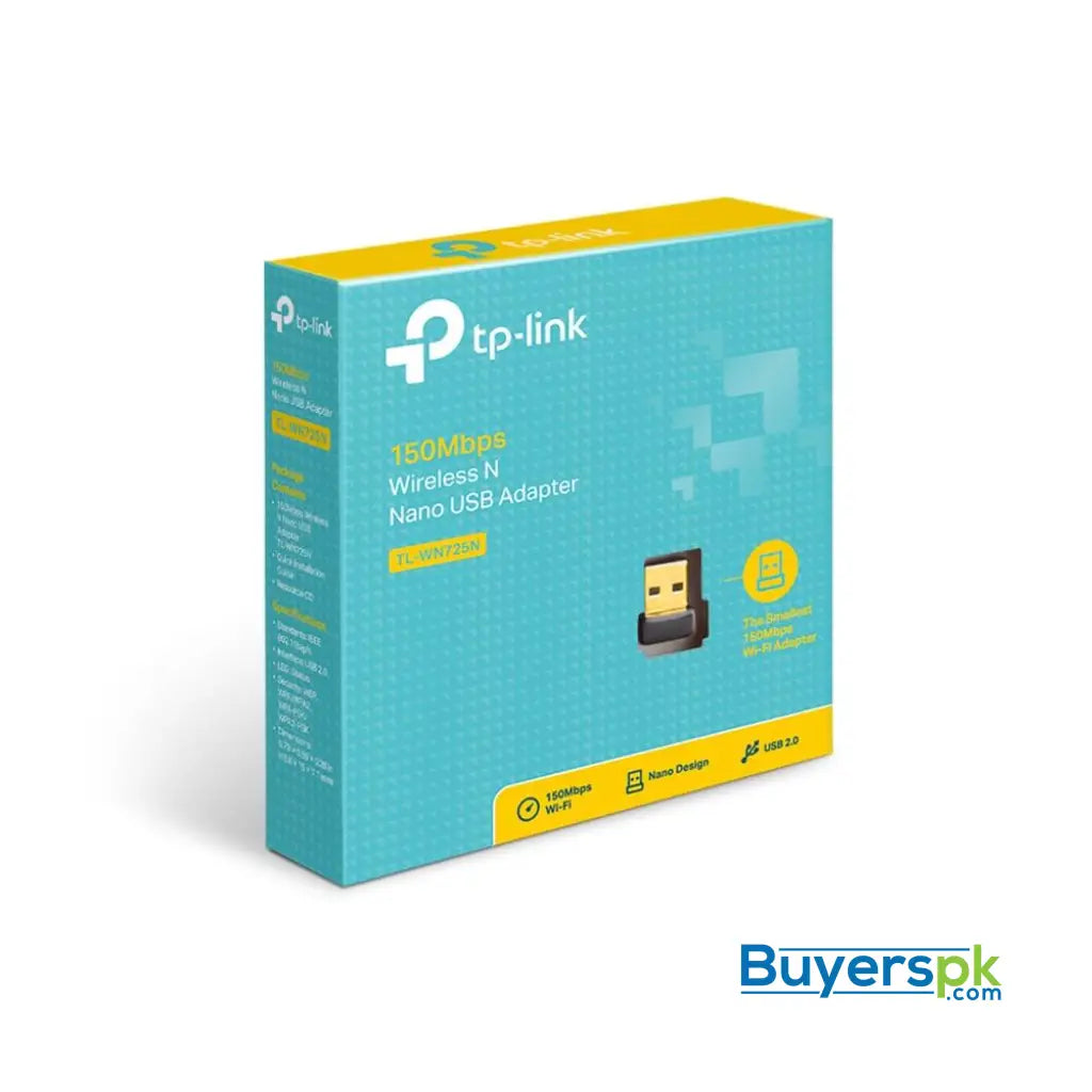 Tp-link Tl-wn725n 150mbps Wireless N Nano Usb Adapter - Wifi adapter Price in Pakistan