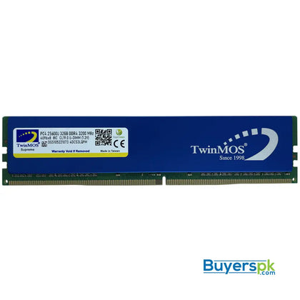 Twinmos Ddr4 16gb 3200mhz Udimm Desktop Memory - RAM Price in Pakistan