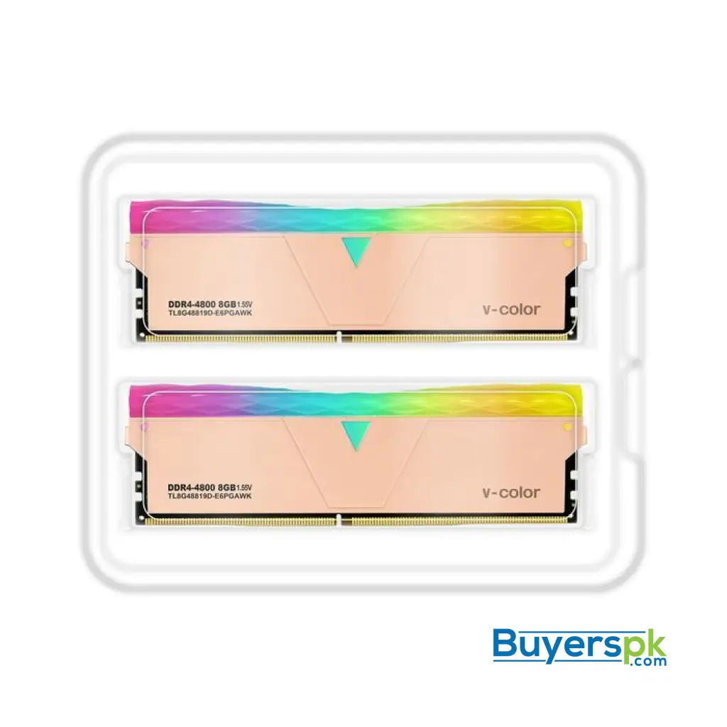 V-color Golden Armis Prism Pro Rgb 16gb (8gbx2) Ddr4 4800mhz Overclocking Memory
