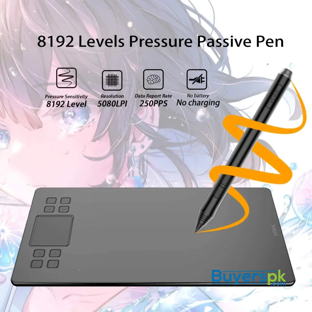 Veikk A50 Graphics Pen Tablet 10x6 Inch - Graphic Price in Pakistan