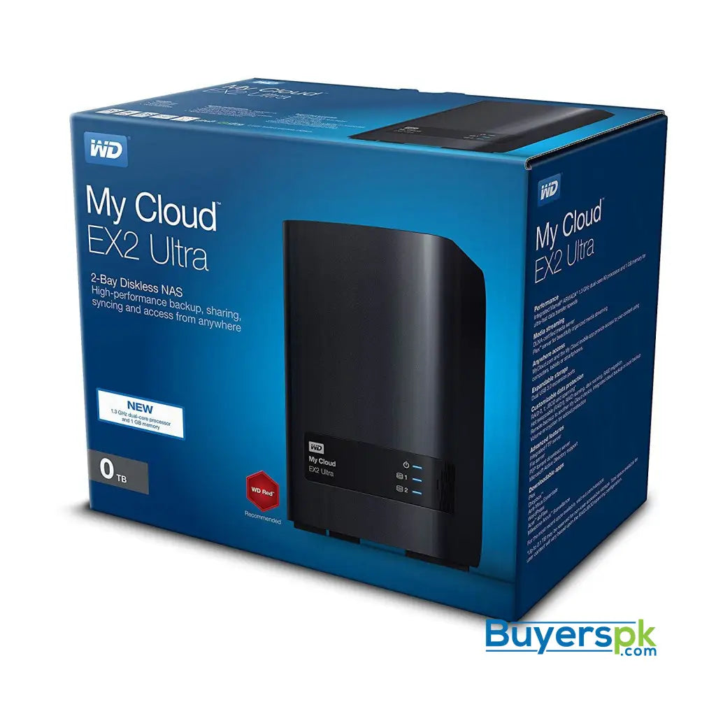 WD Diskless My Cloud EX2 Ultra Network Attached Storage - NAS - 2 BAY NAS WD - WDBVBZ0000NCH-NESN 1 Yr Warranty - Hard Drive