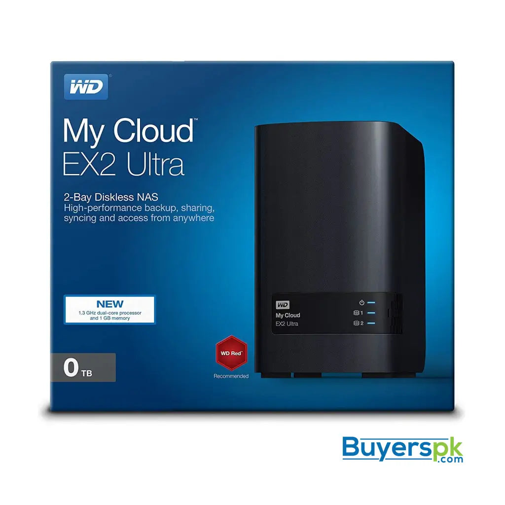 WD Diskless My Cloud EX2 Ultra Network Attached Storage - NAS - 2 BAY NAS WD - WDBVBZ0000NCH-NESN 1 Yr Warranty - Hard Drive